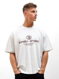 Mercer Unfitted T-Shirt - Marl White -Blakely Clothing Store 2671IMMARLWHITE05D