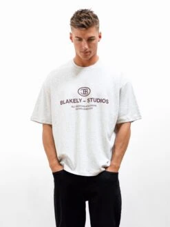 Mercer Unfitted T-Shirt - Marl White -Blakely Clothing Store 2671IMMARLWHITE06D