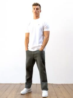 Vol.15 Loose Fitting Jeans - Khaki -Blakely Clothing Store 2675 1Khaki01D