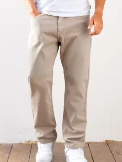 Vol.15 Loose Fitting Jeans - Tan