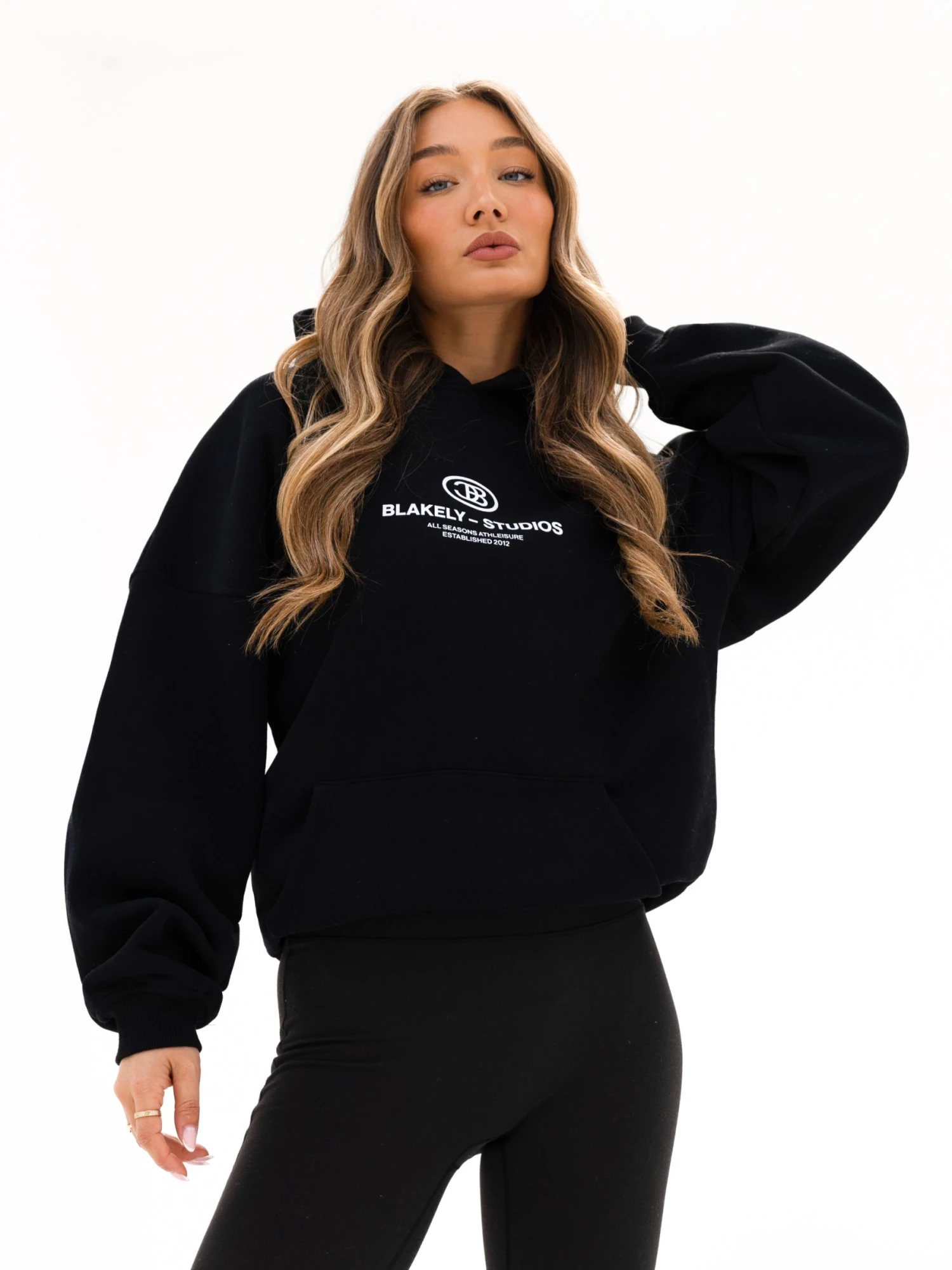 Madison Oversized Hoodie - Black 2 Madison Oversized Hoodie - Black - Image 2