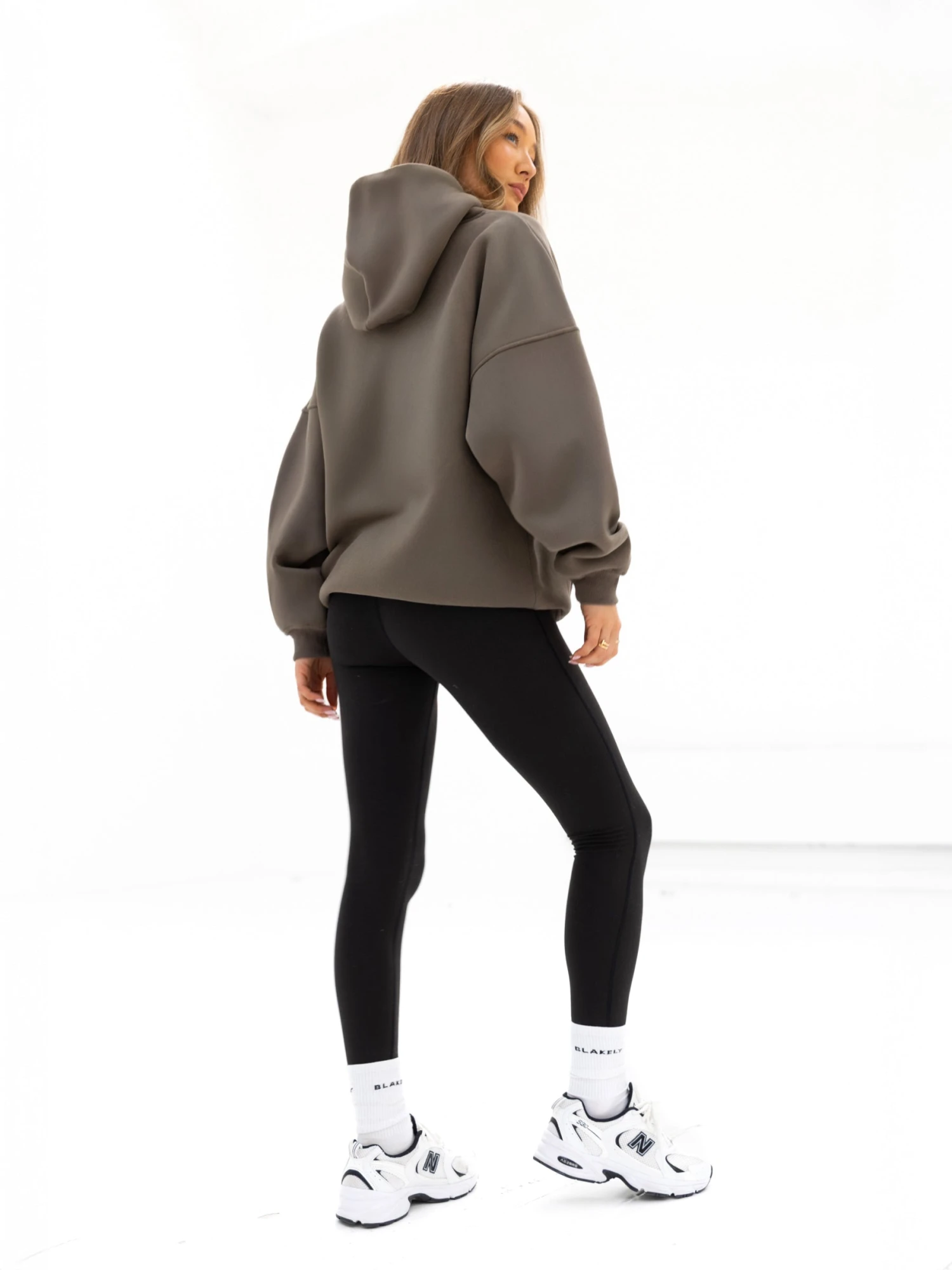 Madison Oversized Hoodie - Khaki Brown 4 Madison Oversized Hoodie - Khaki Brown - Image 4