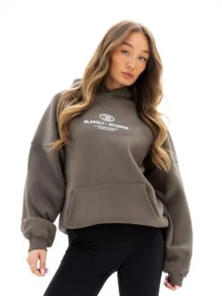Madison Oversized Hoodie - Khaki Brown 10 Madison Oversized Hoodie - Khaki Brown -Blakely Clothing Store 2682SAFARIGREEN03D