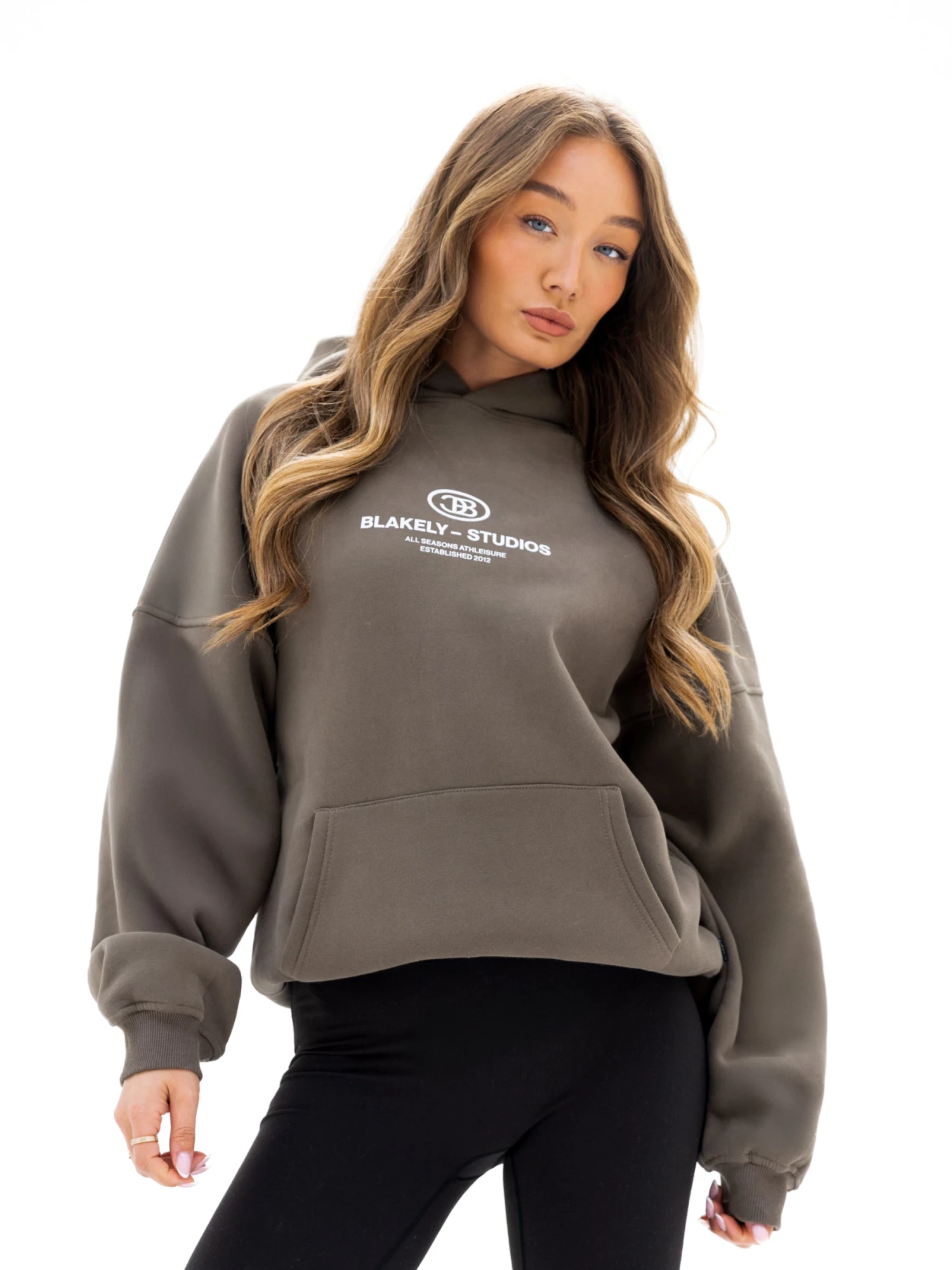 Madison Oversized Hoodie - Khaki Brown 5 Madison Oversized Hoodie - Khaki Brown - Image 5
