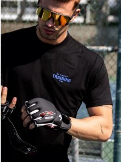 Relaxed Training T-Shirt - Black & Blue -Blakely Clothing Store 2686TBlackD 1