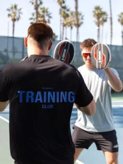 Relaxed Training T-Shirt - Black & Blue -Blakely Clothing Store 2686TBlackD 2