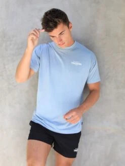 Relaxed Training T-Shirt - Light Blue -Blakely Clothing Store 2686TBlue 01D