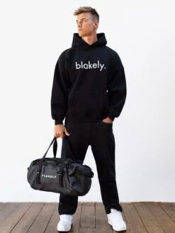 Logo Relaxed Hoodie - Black 8 Logo Relaxed Hoodie - Black -Blakely Clothing Store 2693IMBLACKD 1