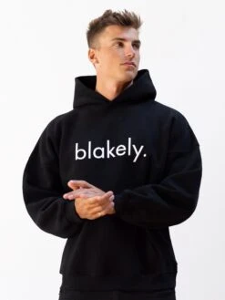 Logo Relaxed Hoodie - Black 10 Logo Relaxed Hoodie - Black -Blakely Clothing Store 2693IMBLACKD 2