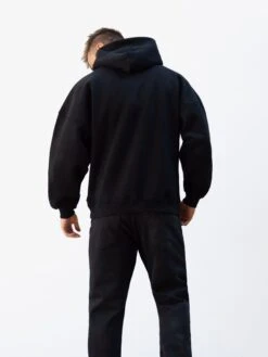 Logo Relaxed Hoodie - Black 9 Logo Relaxed Hoodie - Black -Blakely Clothing Store 2693IMBLACKD 4
