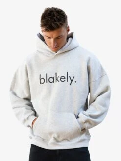 Logo Relaxed Hoodie - Marl Grey 10 Logo Relaxed Hoodie - Marl Grey -Blakely Clothing Store 2693IMMARLGREYD 1