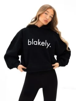 Logo Oversized Hoodie - Black -Blakely Clothing Store 2693IWBLACKD 1