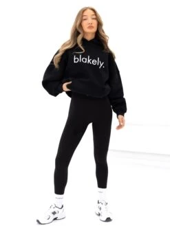 Logo Oversized Hoodie - Black -Blakely Clothing Store 2693IWBLACKD 2
