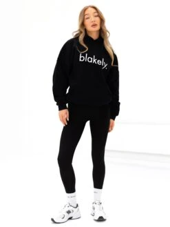 Logo Oversized Hoodie - Black -Blakely Clothing Store 2693IWBLACKD 3
