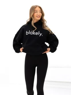 Logo Oversized Hoodie - Black -Blakely Clothing Store 2693IWBLACKD 4