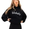 Logo Oversized Hoodie - Black -Blakely Clothing Store 2693IWBLACKLEADD