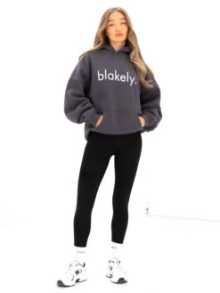 Logo Oversized Hoodie - Charcoal 10 Logo Oversized Hoodie - Charcoal -Blakely Clothing Store 2693IWCHARCOALD 3