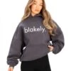 Logo Oversized Hoodie - Charcoal -Blakely Clothing Store 2693IWCHARCOALLEADD