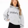 Logo Oversized Hoodie - Marl Grey -Blakely Clothing Store 2693IWMARLGREYlleadnewD