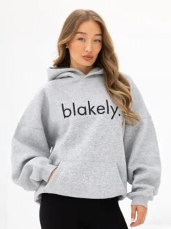 Logo Oversized Hoodie - Marl Grey -Blakely Clothing Store 2693IWMARLGREYyD 1