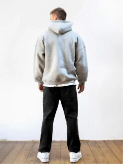 Studio Relaxed Hoodie - Marl Grey -Blakely Clothing Store 2693MGREY 03D