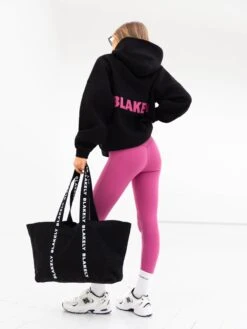 Amelie Oversized Hoodie - Black & Pink -Blakely Clothing Store 2693PBLACK02D