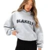 Studio Oversized Hoodie - Marl Grey -Blakely Clothing Store 2693WMARLGREYNEWD