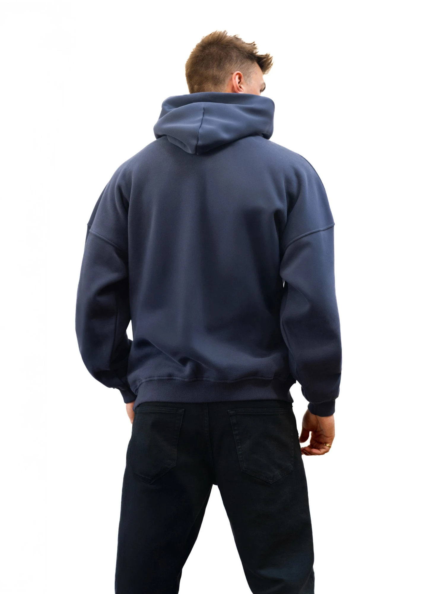 Sami Relaxed Hoodie - True Navy 6 Sami Relaxed Hoodie - True Navy - Image 6