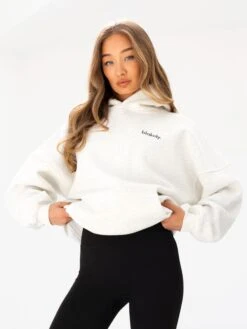 Sami Oversized Hoodie - Marl White