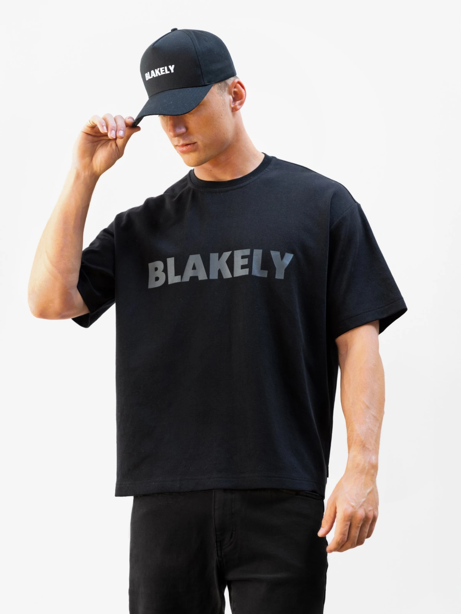 Studio Unfitted T-Shirt - Tonal Black 1 Studio Unfitted T-Shirt - Tonal Black