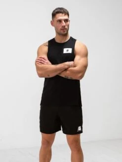 Apex Label Sleeveless Vest - Black -Blakely Clothing Store 2697TBlack 02D