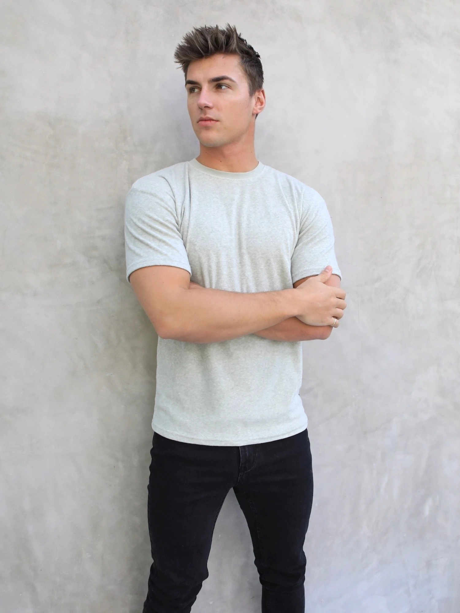 Soft Textured T-Shirt - Light Sage 4 Soft Textured T-Shirt - Light Sage - Image 4