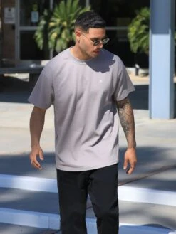 Circa Oversized T-Shirt - Light Grey 11 Circa Oversized T-Shirt - Light Grey -Blakely Clothing Store 2718LightGrey 04D