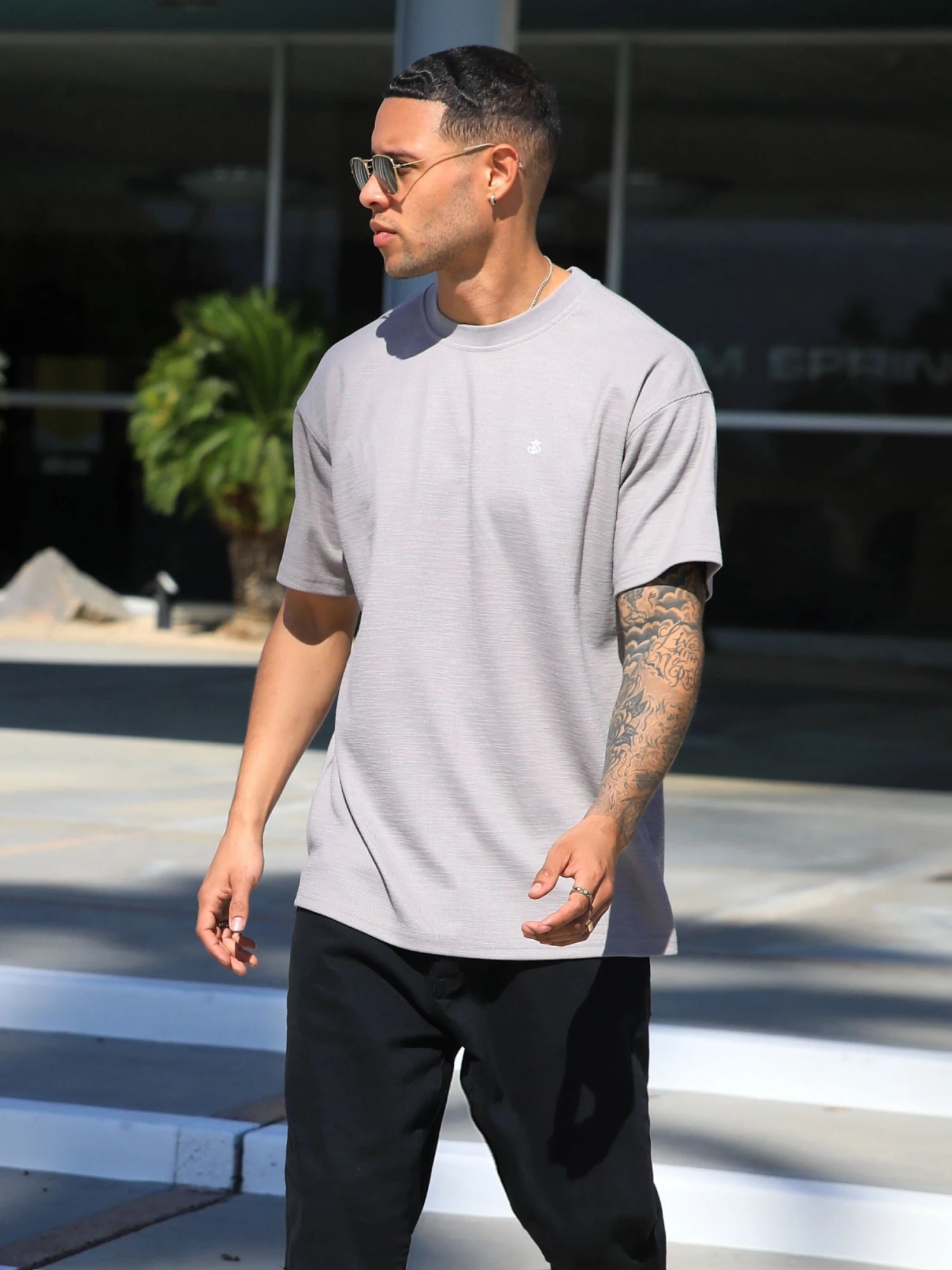 Circa Oversized T-Shirt - Light Grey 5 Circa Oversized T-Shirt - Light Grey - Image 5