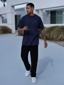 Circa Oversized T-Shirt - Navy -Blakely Clothing Store 2718Navy 01D