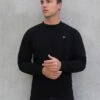 Preston Relaxed Jumper - Black 11 Preston Relaxed Jumper - Black -Blakely Clothing Store 2721BLACKLEAD