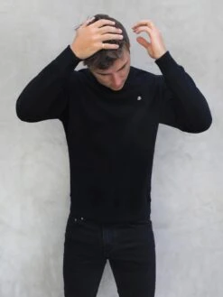 Preston Relaxed Jumper - Black 11 Preston Relaxed Jumper - Black -Blakely Clothing Store 2721Black 01D