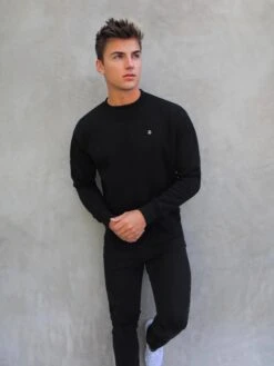 Preston Relaxed Jumper - Black 10 Preston Relaxed Jumper - Black -Blakely Clothing Store 2721Black 04D
