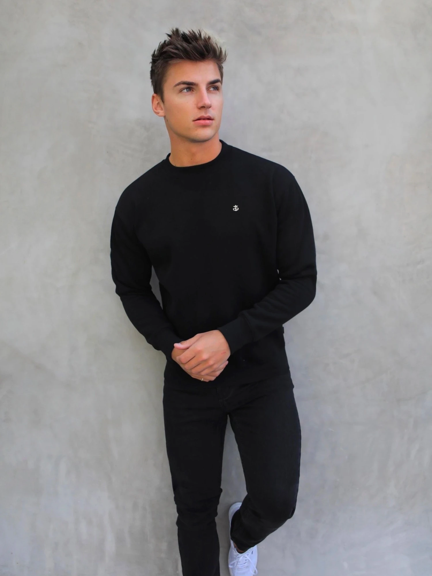 Preston Relaxed Jumper - Black 5 Preston Relaxed Jumper - Black - Image 5