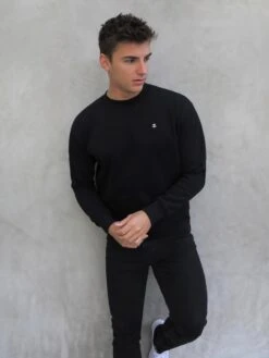 Preston Relaxed Jumper - Black 7 Preston Relaxed Jumper - Black -Blakely Clothing Store 2721Black 06D