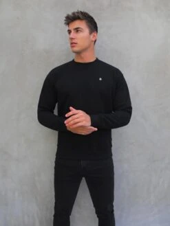 Preston Relaxed Jumper - Black 9 Preston Relaxed Jumper - Black -Blakely Clothing Store 2721Black 07D