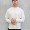 Preston Relaxed Jumper - Light Beige -Blakely Clothing Store 2721CREAMLEAD