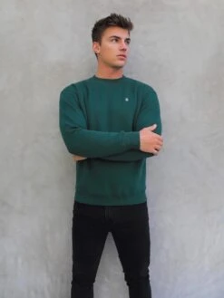 Preston Relaxed Jumper - Green 11 Preston Relaxed Jumper - Green -Blakely Clothing Store 2721Green 04D