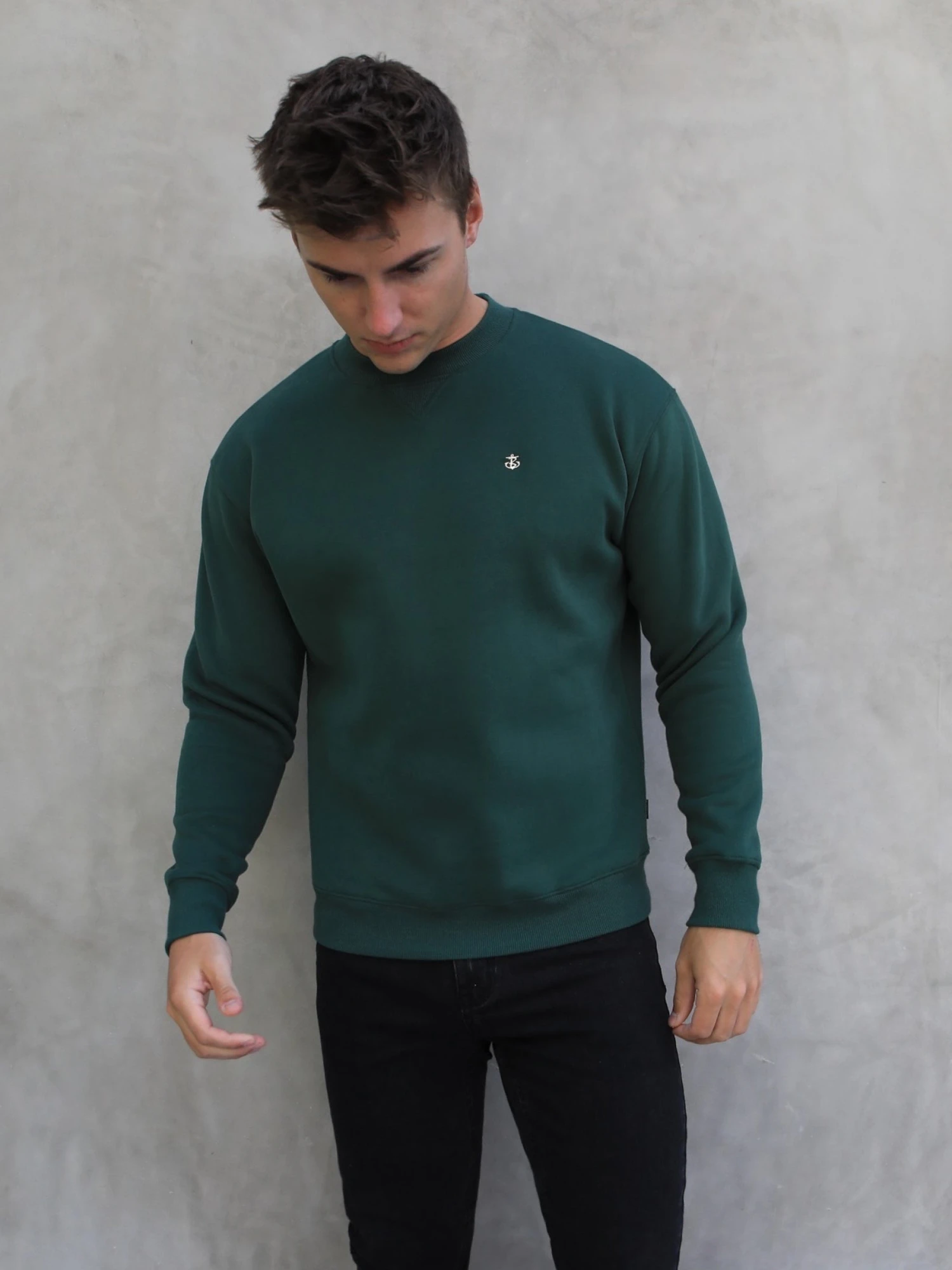 Preston Relaxed Jumper - Green 5 Preston Relaxed Jumper - Green - Image 5