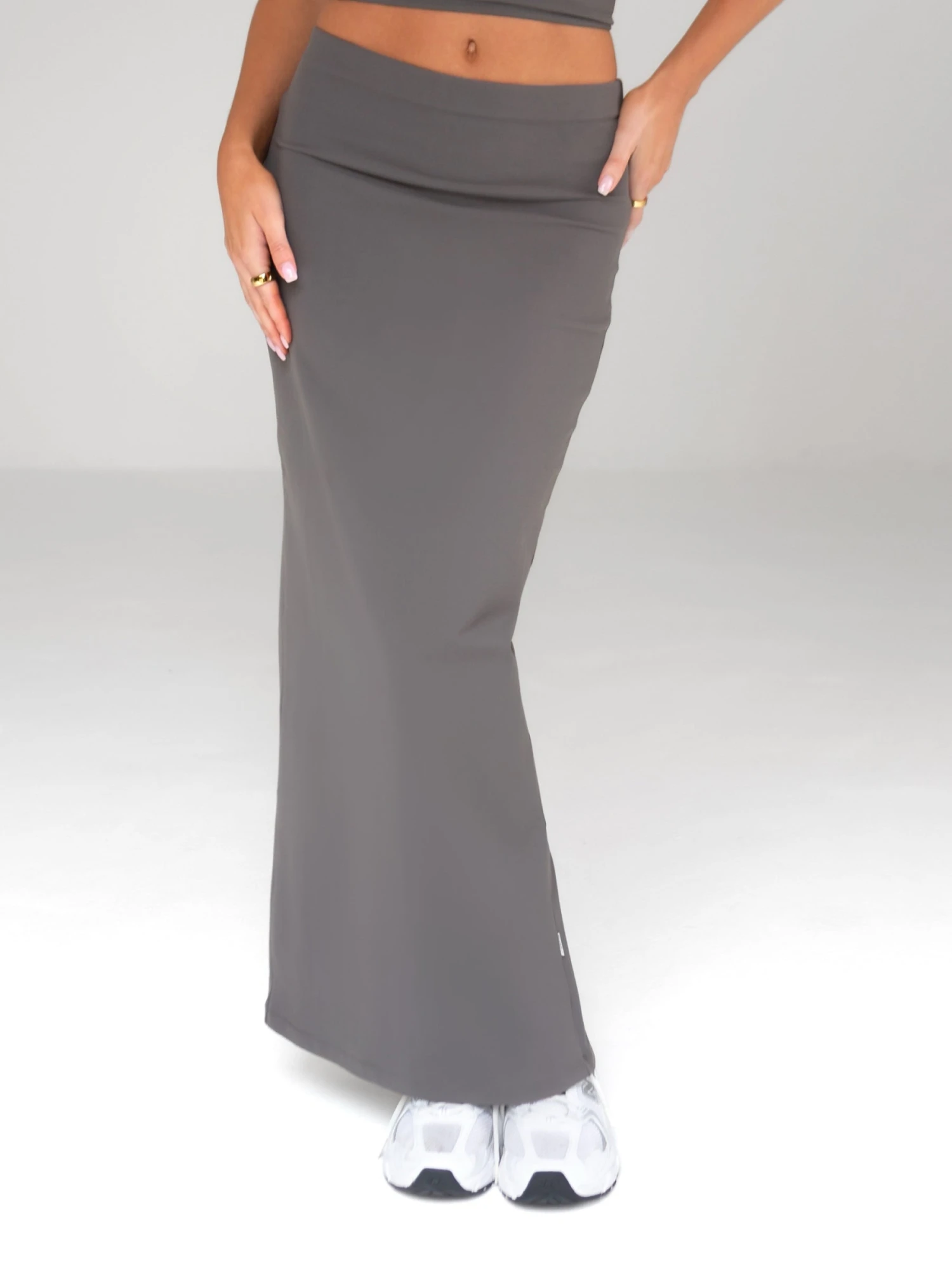 Alessia Maxi Skirt - Charcoal 1 Alessia Maxi Skirt - Charcoal