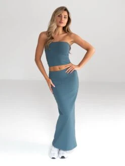 Alessia Maxi Skirt - Dark Teal 9 Alessia Maxi Skirt - Dark Teal -Blakely Clothing Store 2738 2DarkTeal 02D