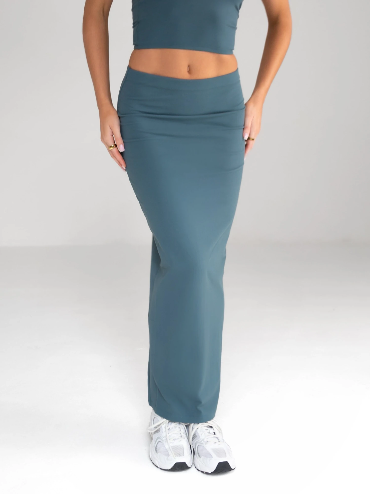 Alessia Maxi Skirt - Dark Teal 4 Alessia Maxi Skirt - Dark Teal - Image 4