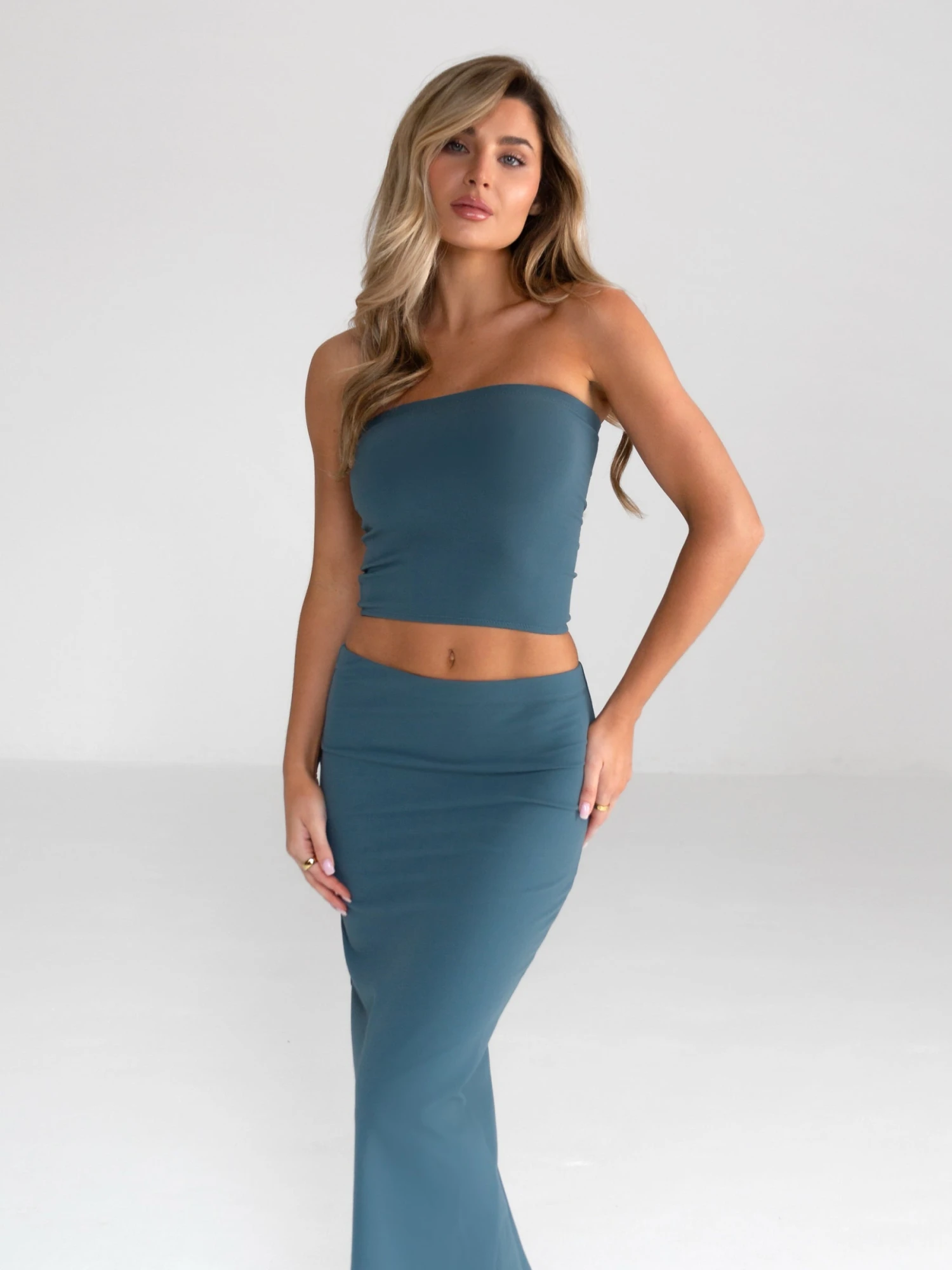 Alessia Maxi Skirt - Dark Teal 3 Alessia Maxi Skirt - Dark Teal - Image 3