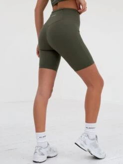 Soft Sculpt Cycling Shorts - Khaki Green 8 Soft Sculpt Cycling Shorts - Khaki Green -Blakely Clothing Store 2742YogaKhaki 06D