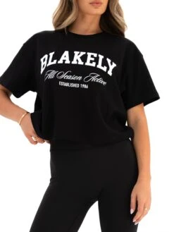 Melrose Cropped T-Shirt - Black 11 Melrose Cropped T-Shirt - Black -Blakely Clothing Store 2753ABLACK1 02D